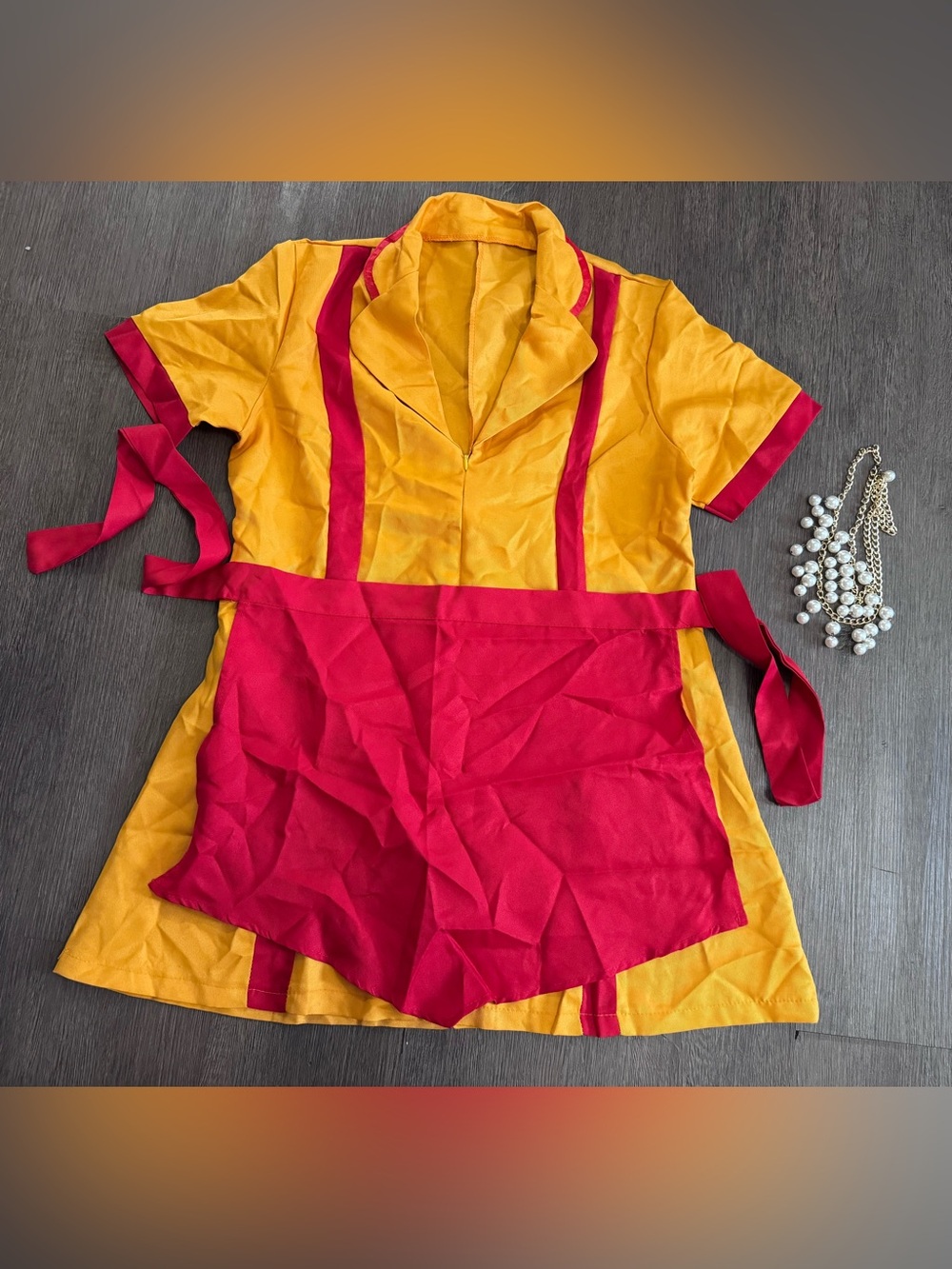 Size large two broke girls costume